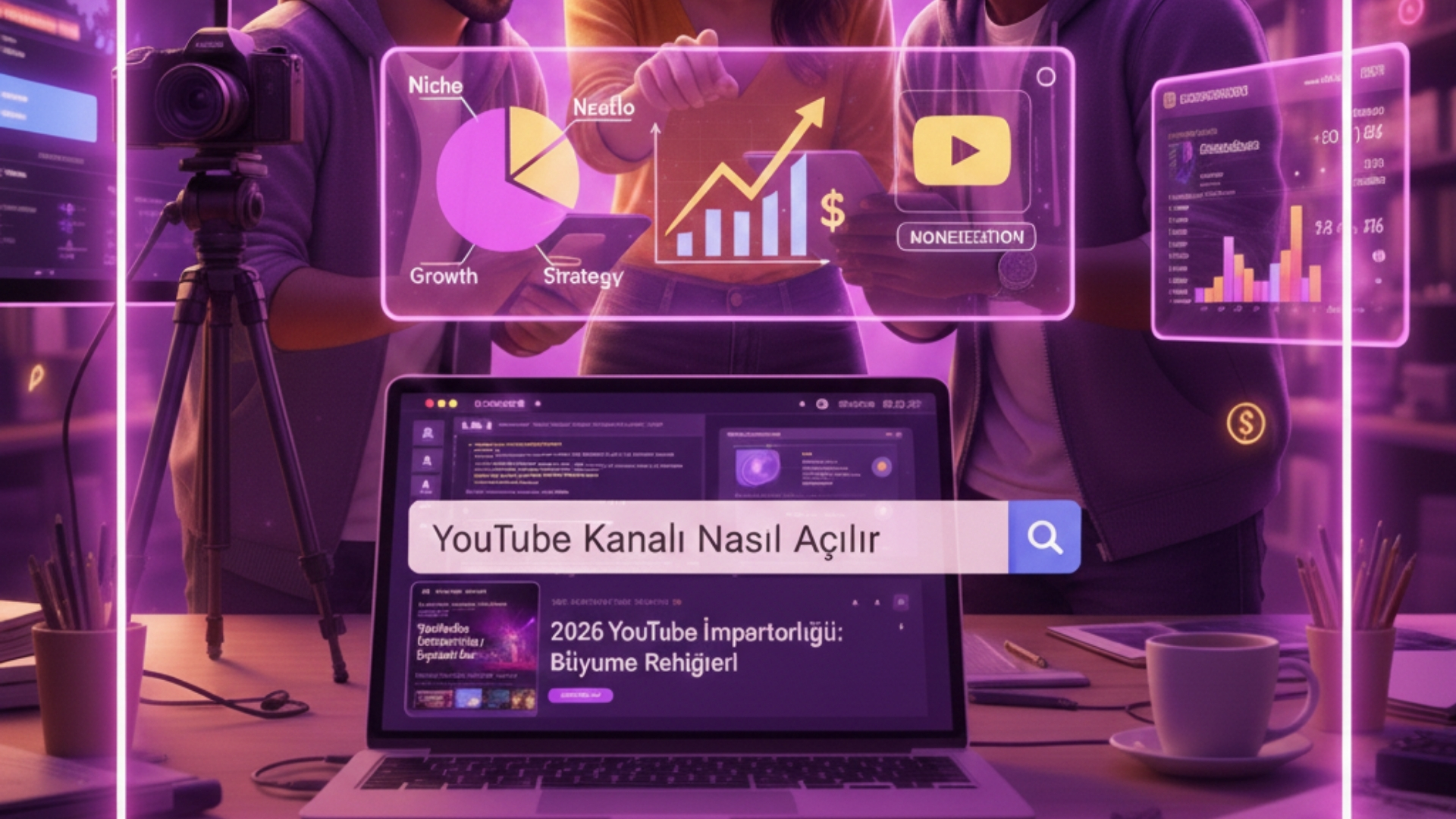 YouTube Kanalı Nasıl Açılır? 2026’da Kanalınızı Hızla Büyütme Rehberi